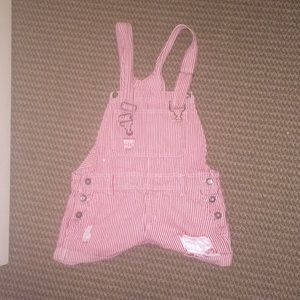 Overall shorts. Summer fun!